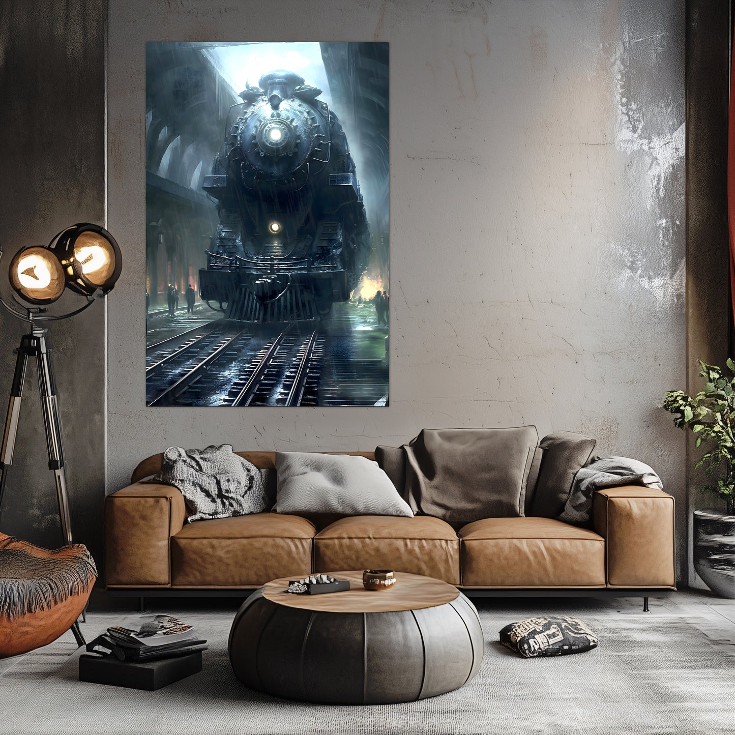 Dystopia Train Poster – SPX 4449 | Awe-Inspiring Wall Art for Sci-Fi & Fantasy Train Enthusiasts | Unique and Exclusive Artwork