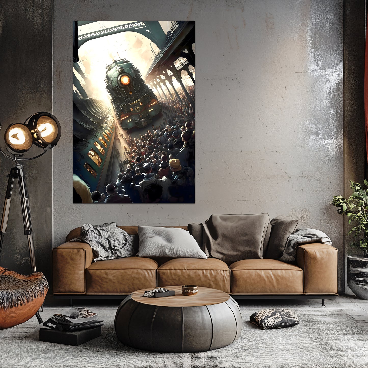 Steampunk Train Poster – Imperial Grandliner | Awe-Inspiring Wall Art for Sci-Fi & Fantasy Train Enthusiasts | Unique and Exclusive Artwork