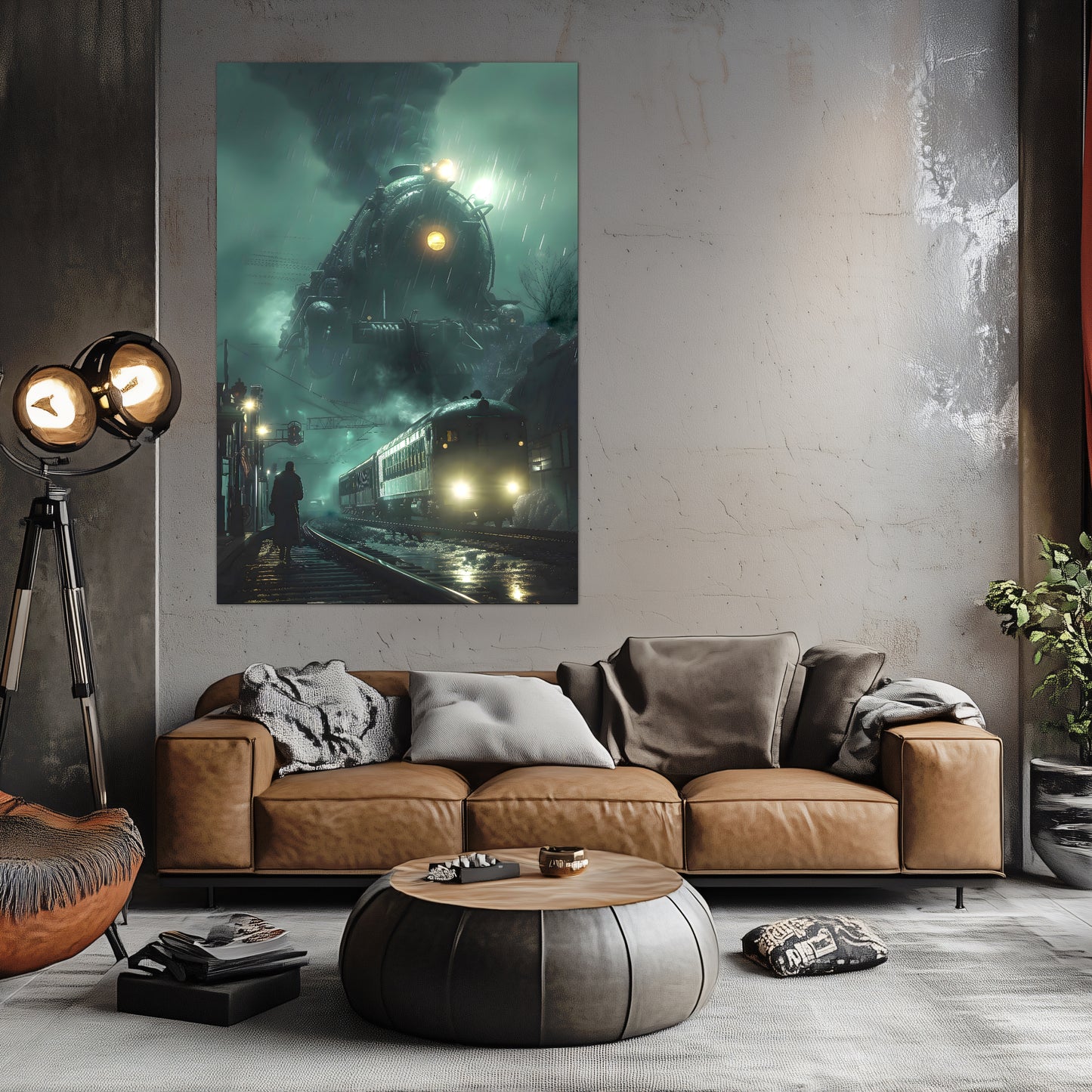 Fantasy Train Poster – Titan Wraith | Awe-Inspiring Wall Art for Sci-Fi & Fantasy Train Enthusiasts | Unique and Exclusive Artwork