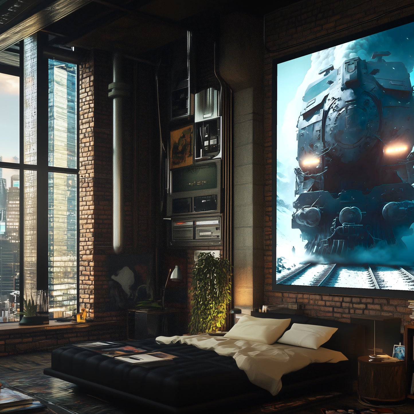 Diesel Train Poster – Stormbreaker Ironclad | Awe-Inspiring Wall Art for Sci-Fi & Fantasy Train Enthusiasts | Unique and Exclusive Artwork
