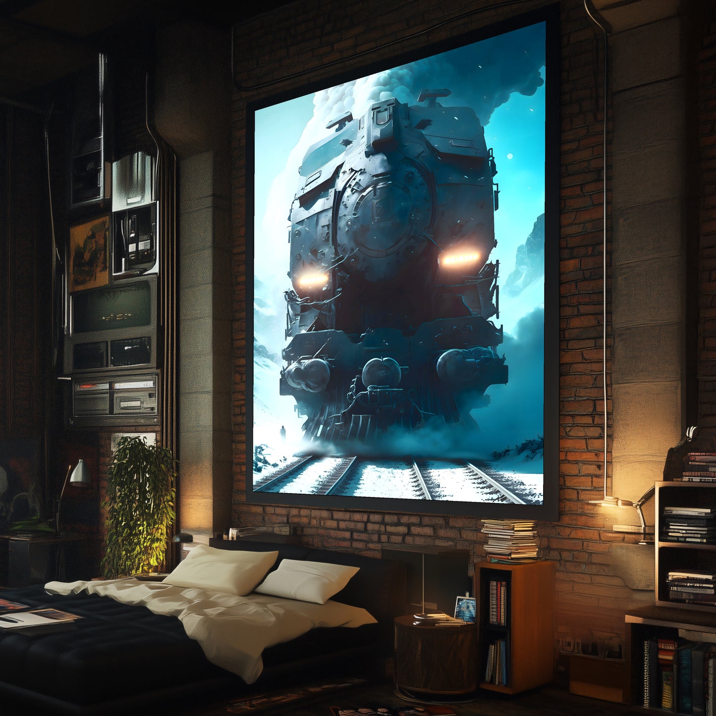 Diesel Train Poster – Stormbreaker Ironclad | Awe-Inspiring Wall Art for Sci-Fi & Fantasy Train Enthusiasts | Unique and Exclusive Artwork