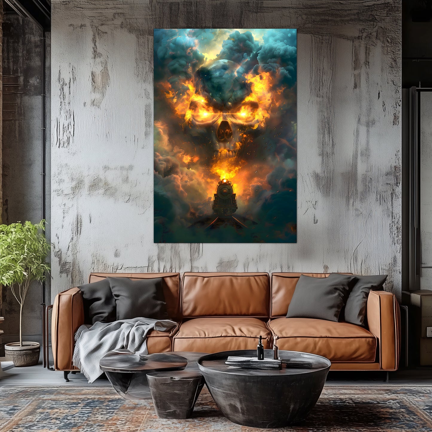 Fantasy Train Poster – Oblivion Express | Awe-Inspiring Wall Art for Sci-Fi & Fantasy Train Enthusiasts | Unique and Exclusive Artwork