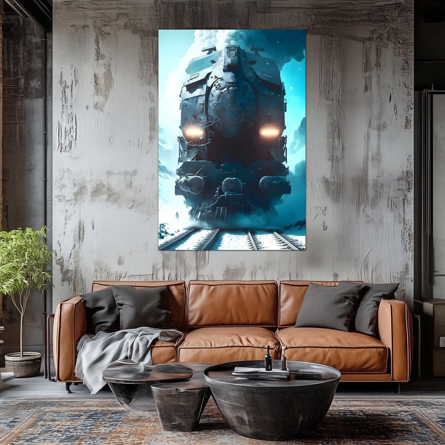 Diesel Train Poster – Stormbreaker Ironclad | Awe-Inspiring Wall Art for Sci-Fi & Fantasy Train Enthusiasts | Unique and Exclusive Artwork