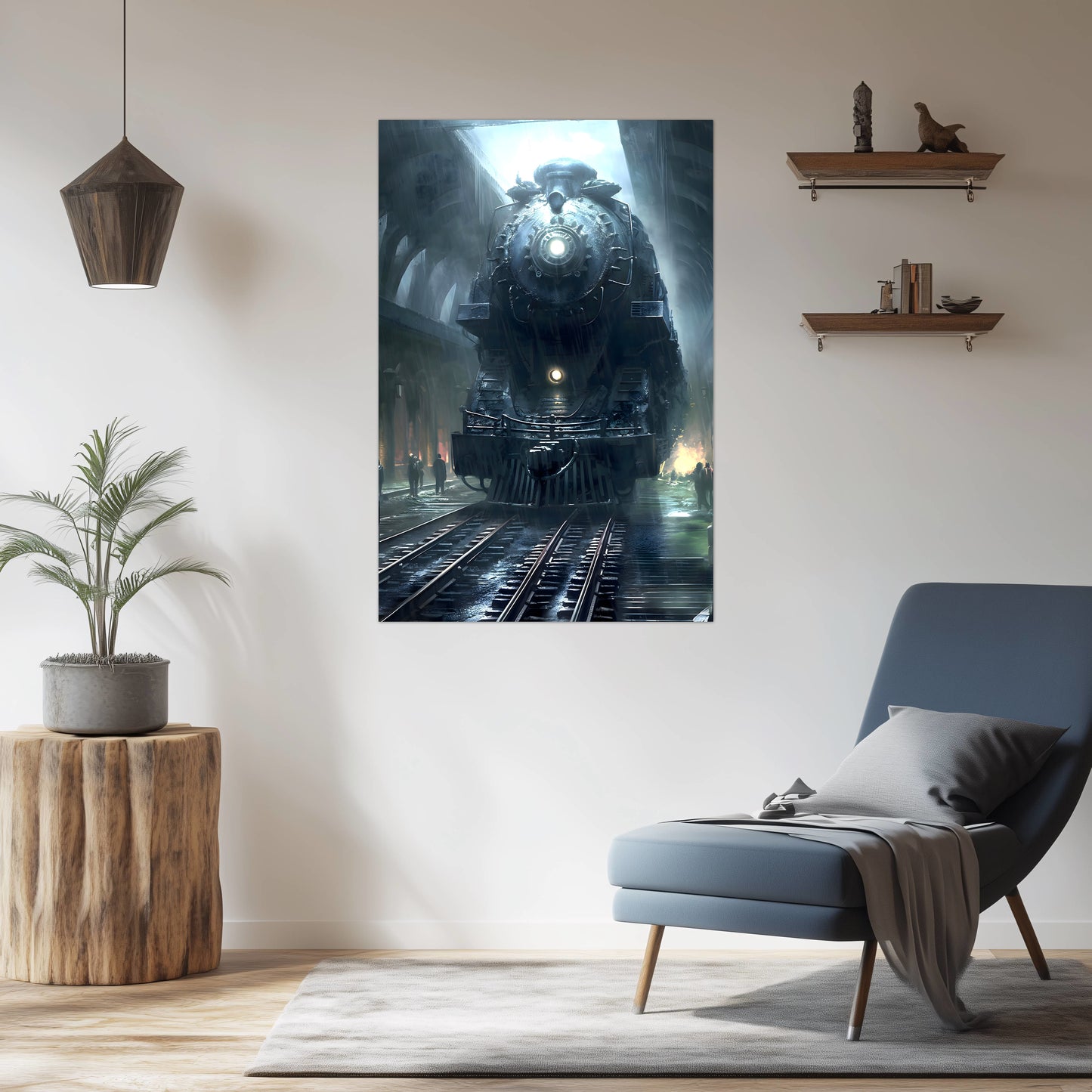 Dystopia Train Poster – SPX 4449 | Awe-Inspiring Wall Art for Sci-Fi & Fantasy Train Enthusiasts | Unique and Exclusive Artwork
