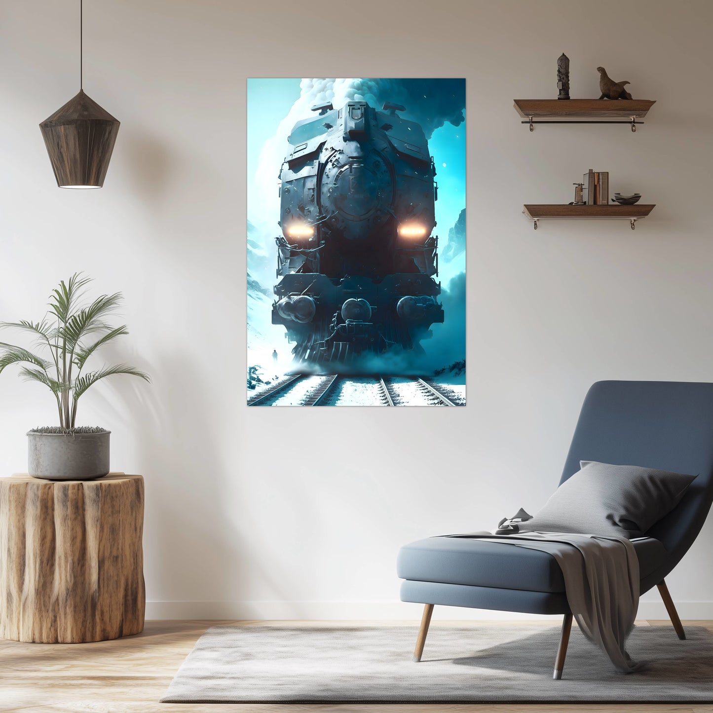 Diesel Train Poster – Stormbreaker Ironclad | Awe-Inspiring Wall Art for Sci-Fi & Fantasy Train Enthusiasts | Unique and Exclusive Artwork