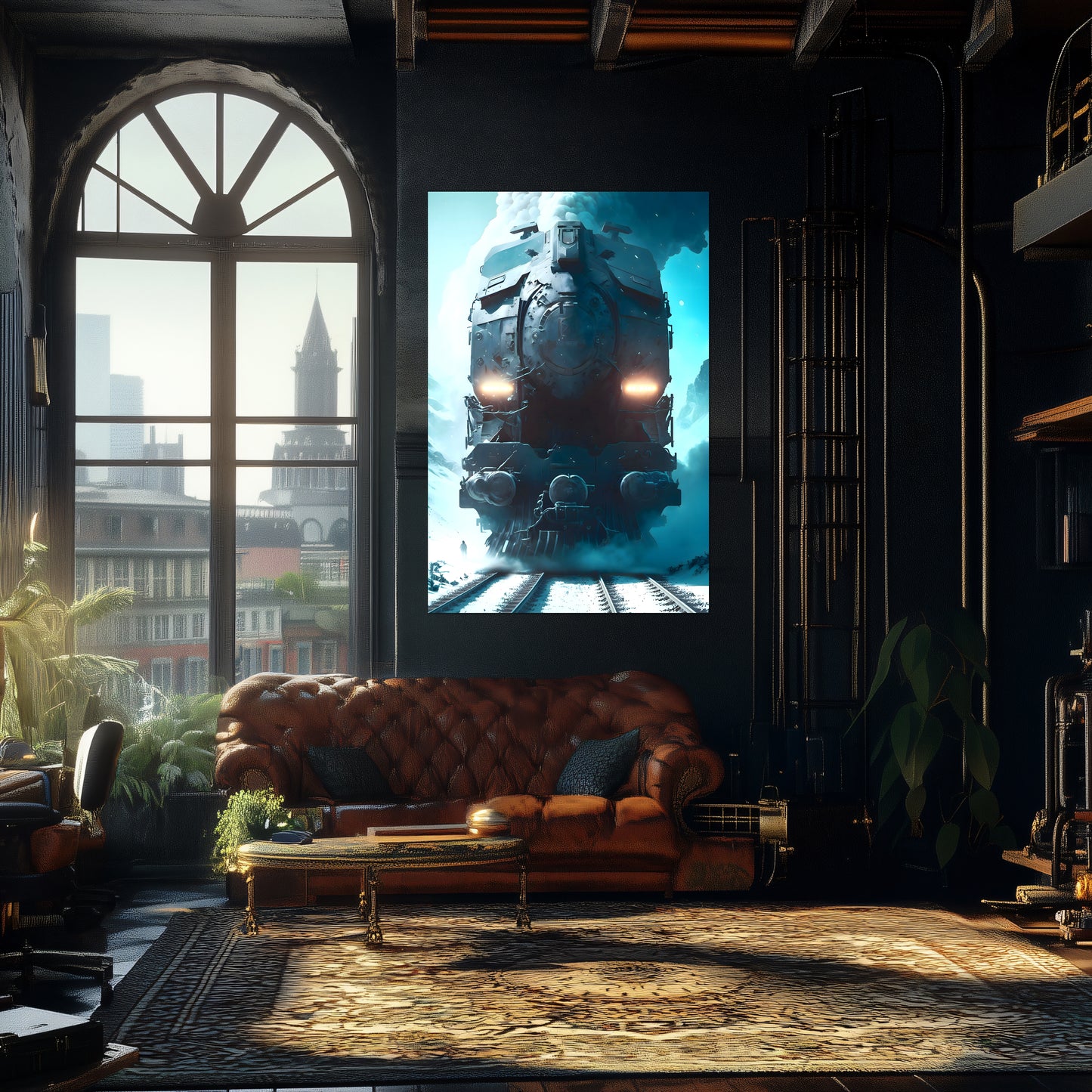Diesel Train Poster – Stormbreaker Ironclad | Awe-Inspiring Wall Art for Sci-Fi & Fantasy Train Enthusiasts | Unique and Exclusive Artwork