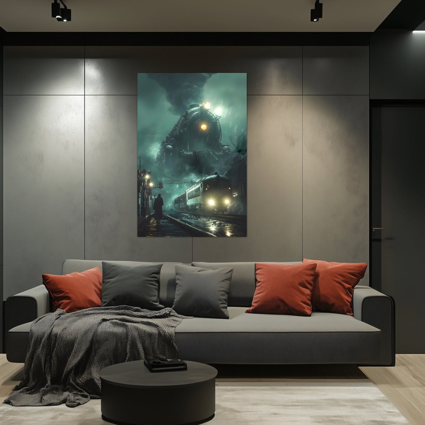 Fantasy Train Poster – Titan Wraith | Awe-Inspiring Wall Art for Sci-Fi & Fantasy Train Enthusiasts | Unique and Exclusive Artwork