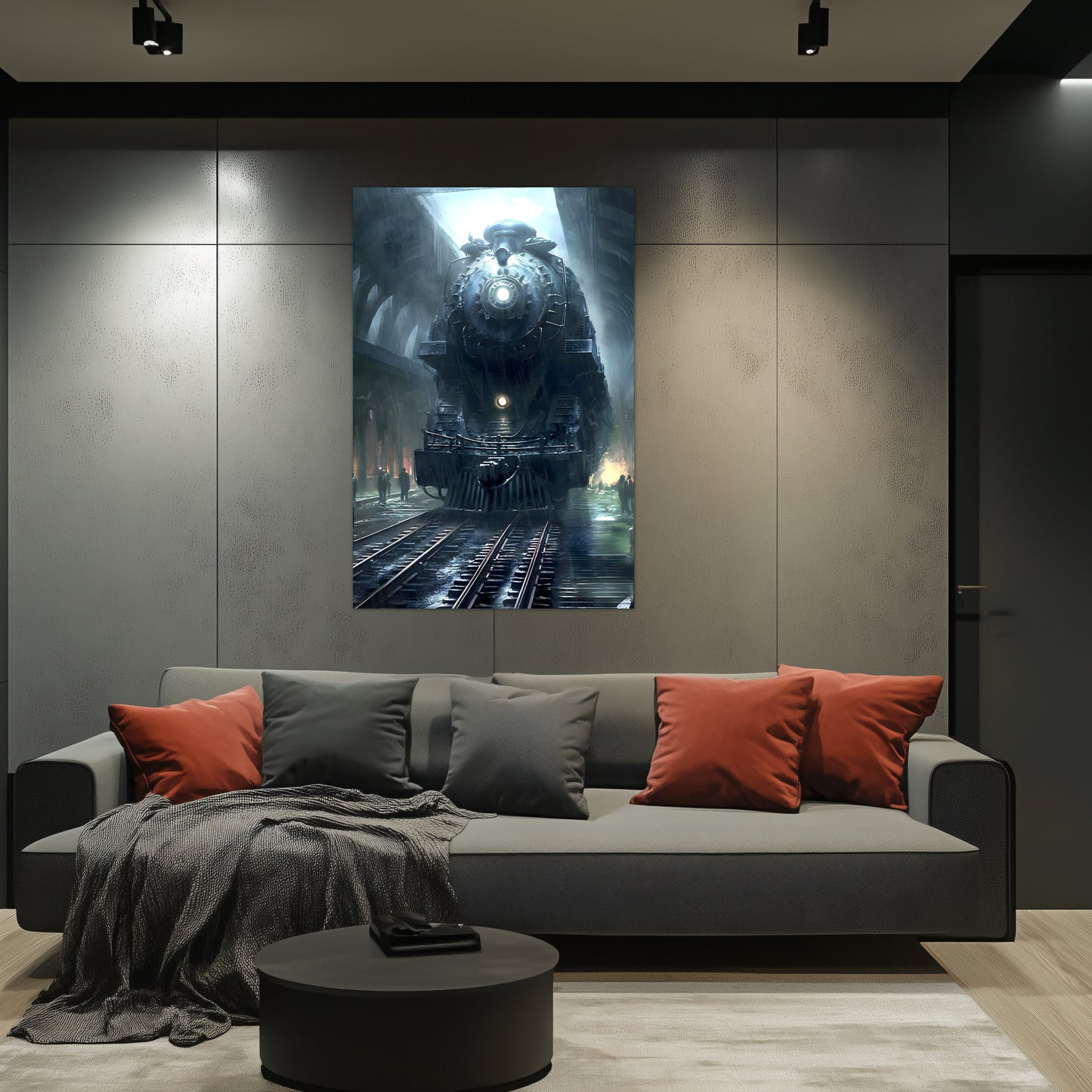 Dystopia Train Poster – SPX 4449 | Awe-Inspiring Wall Art for Sci-Fi & Fantasy Train Enthusiasts | Unique and Exclusive Artwork