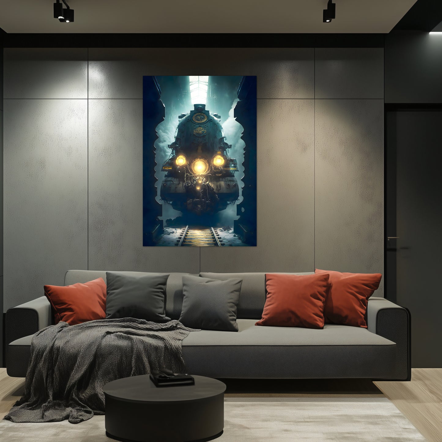 Diesel Train Poster – Tempus Imperator | Awe-Inspiring Wall Art for Sci-Fi & Fantasy Train Enthusiasts | Unique and Exclusive Artwork