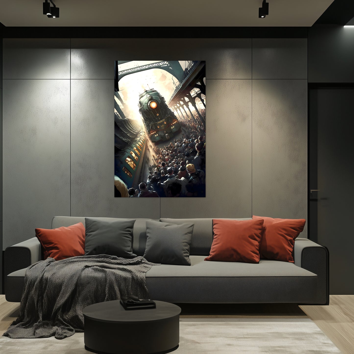 Steampunk Train Poster – Imperial Grandliner | Awe-Inspiring Wall Art for Sci-Fi & Fantasy Train Enthusiasts | Unique and Exclusive Artwork