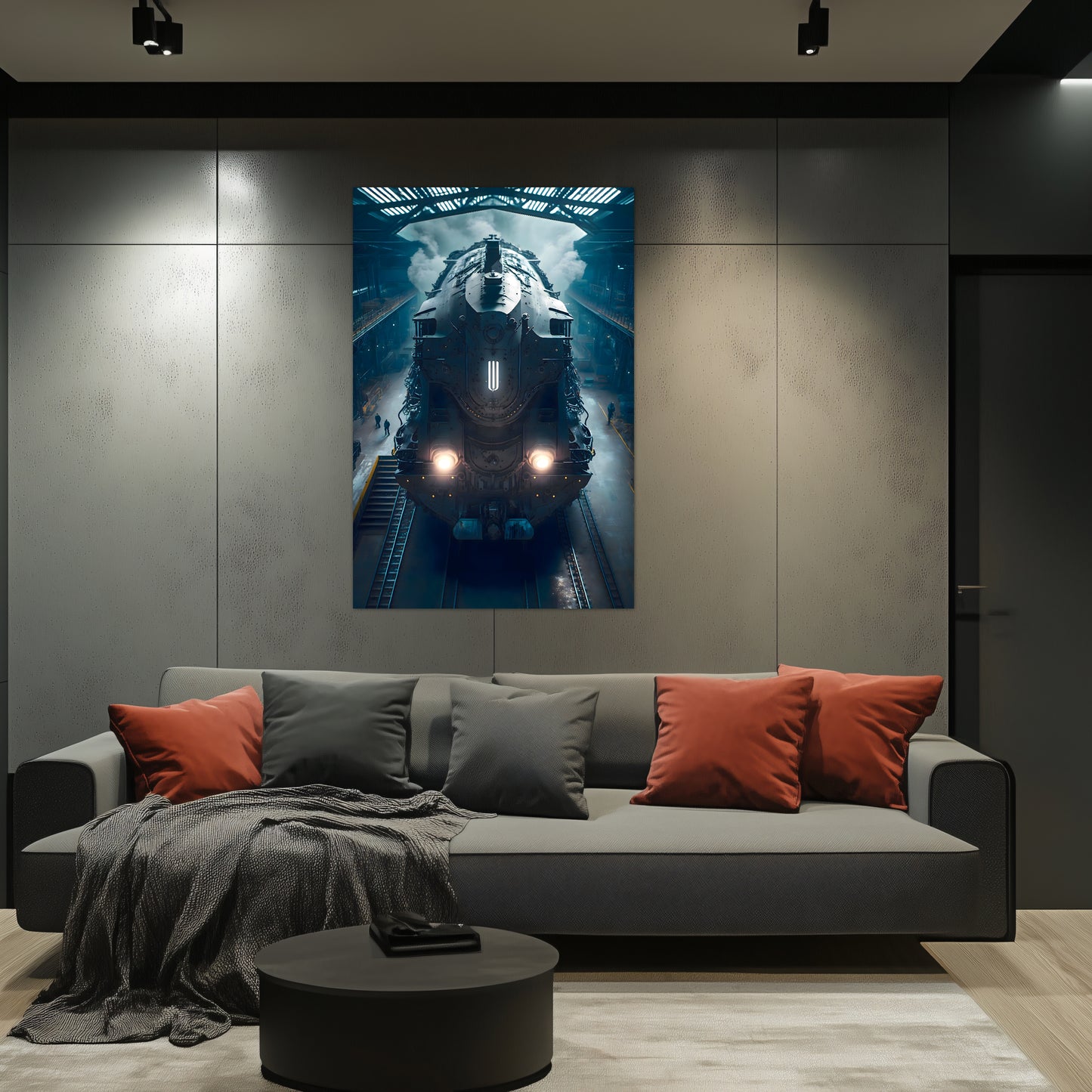 Diesel Train Poster – Rex Temporis | Awe-Inspiring Wall Art for Sci-Fi & Fantasy Train Enthusiasts | Unique and Exclusive Artwork