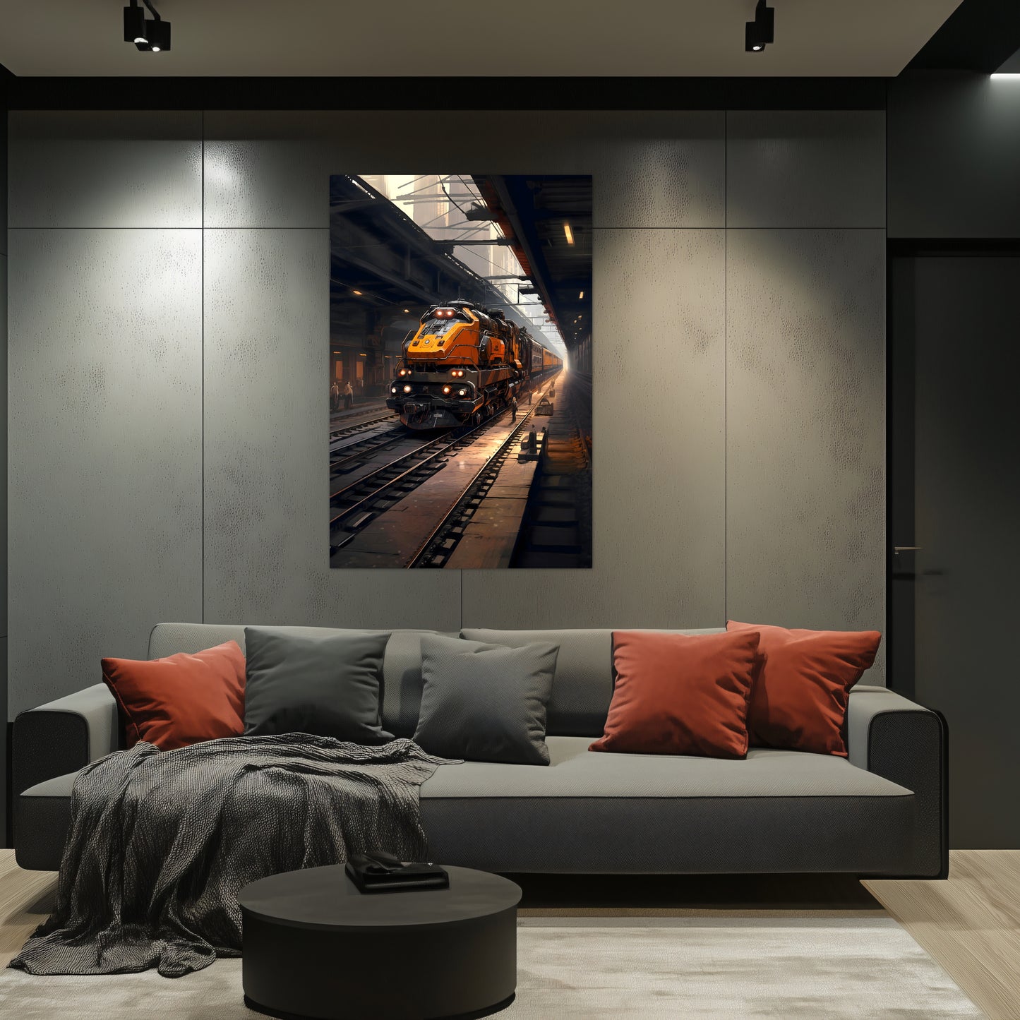 Diesel Train Poster – Blazerush Hauler | Awe-Inspiring Wall Art for Sci-Fi & Fantasy Train Enthusiasts | Unique and Exclusive Artwork