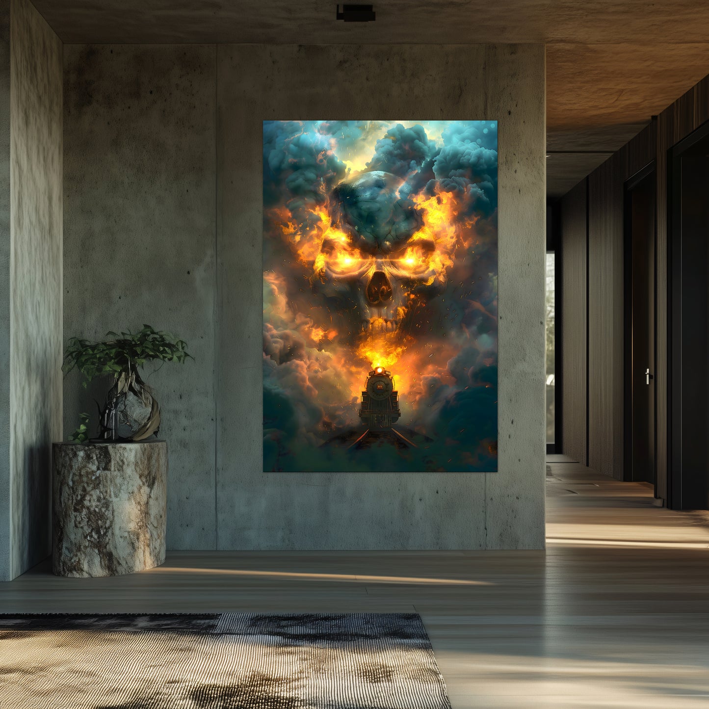 Fantasy Train Poster – Oblivion Express | Awe-Inspiring Wall Art for Sci-Fi & Fantasy Train Enthusiasts | Unique and Exclusive Artwork