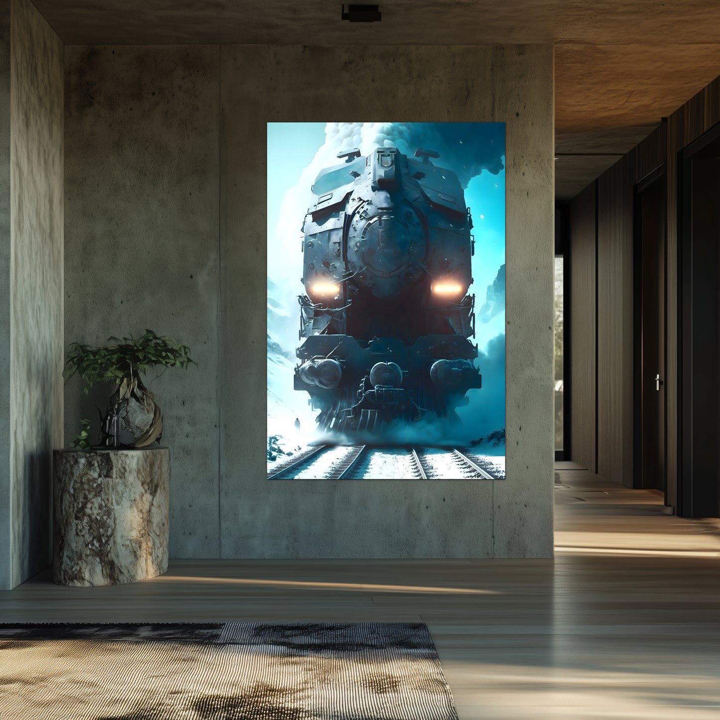 Diesel Train Poster – Stormbreaker Ironclad | Awe-Inspiring Wall Art for Sci-Fi & Fantasy Train Enthusiasts | Unique and Exclusive Artwork