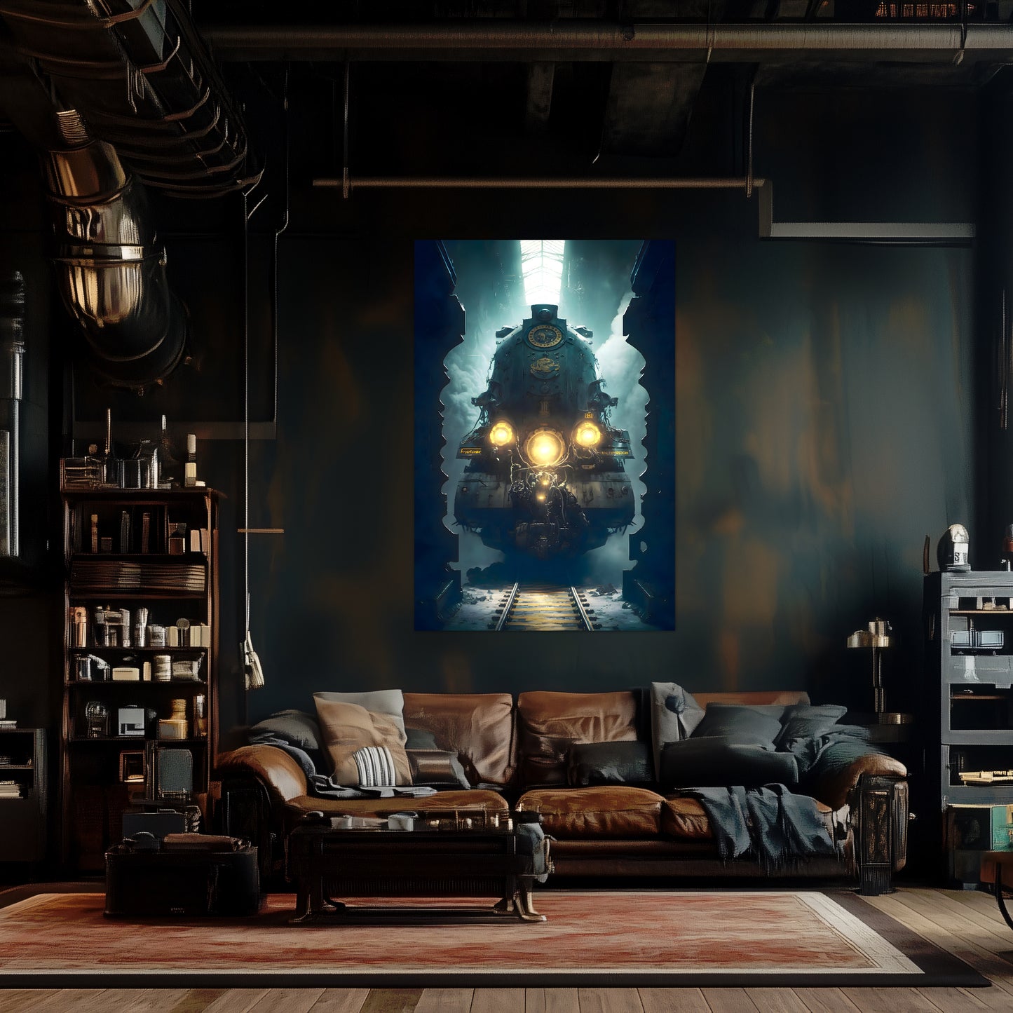 Diesel Train Poster – Tempus Imperator | Awe-Inspiring Wall Art for Sci-Fi & Fantasy Train Enthusiasts | Unique and Exclusive Artwork