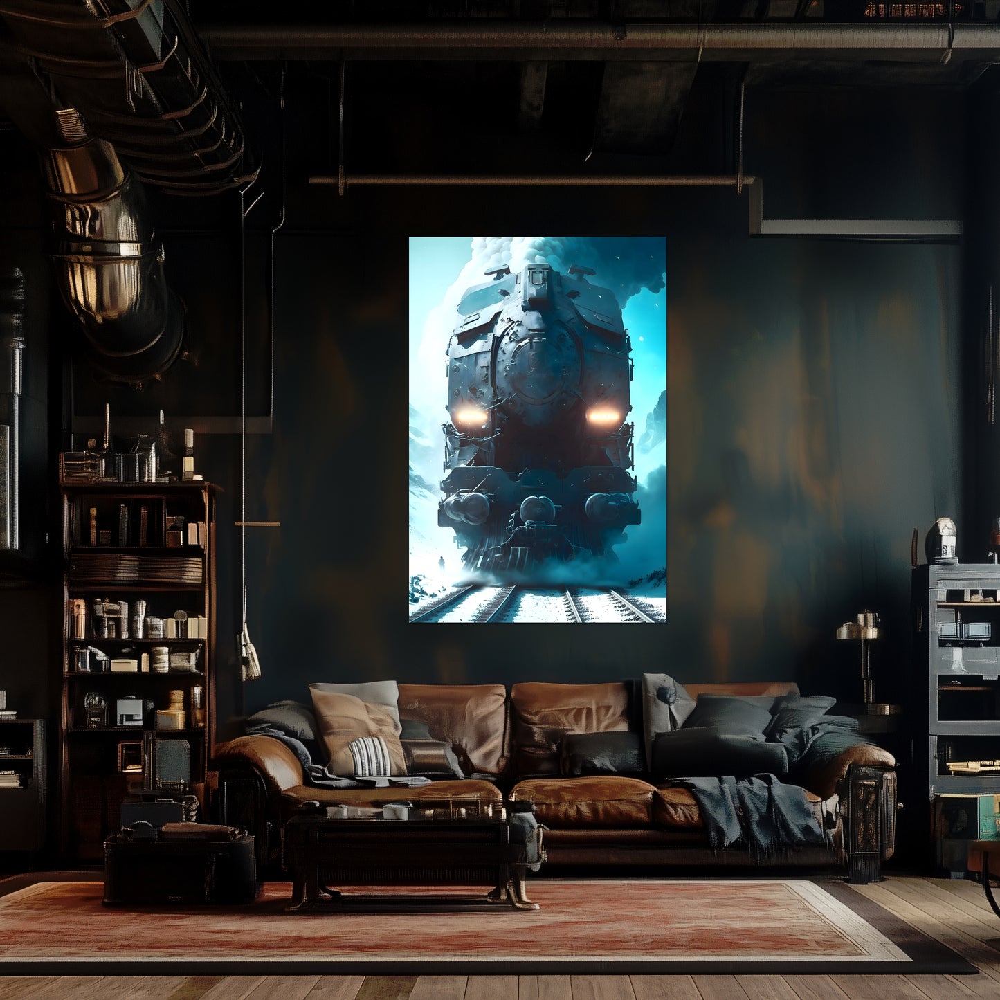 Diesel Train Poster – Stormbreaker Ironclad | Awe-Inspiring Wall Art for Sci-Fi & Fantasy Train Enthusiasts | Unique and Exclusive Artwork