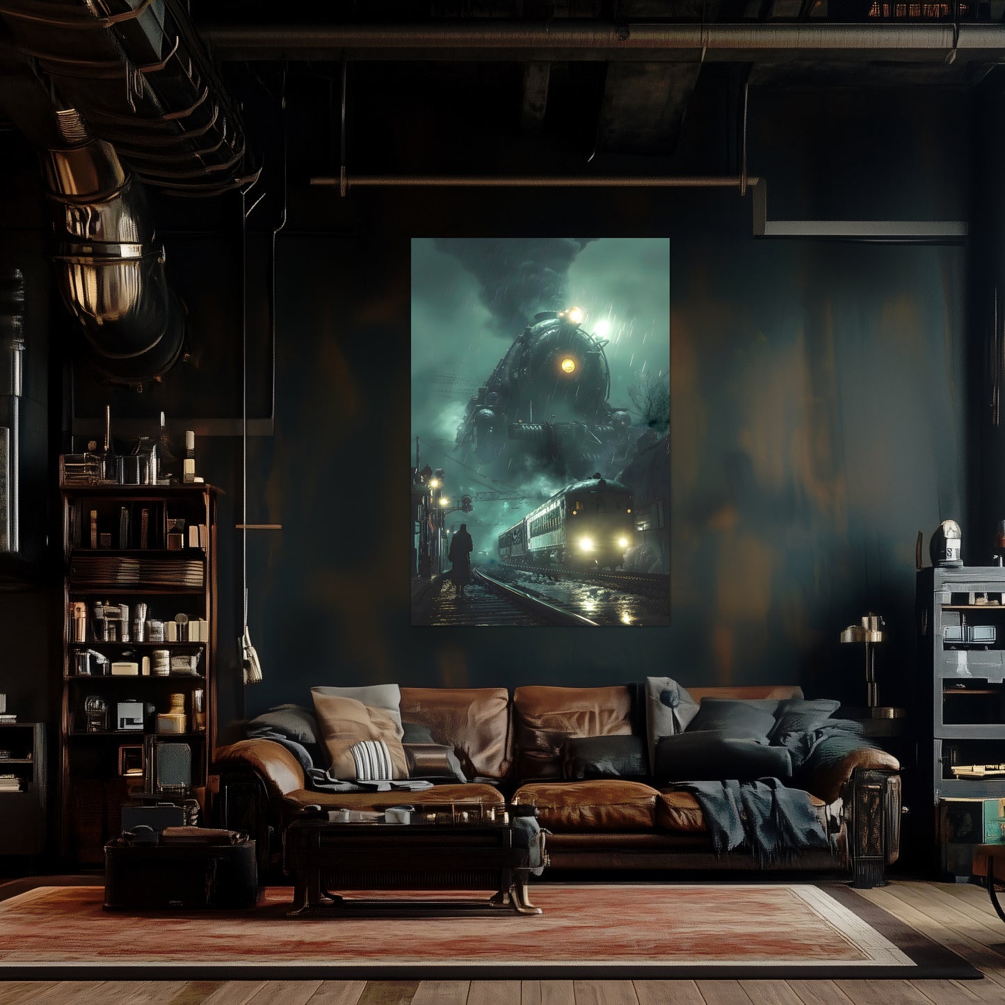 Fantasy Train Poster – Titan Wraith | Awe-Inspiring Wall Art for Sci-Fi & Fantasy Train Enthusiasts | Unique and Exclusive Artwork