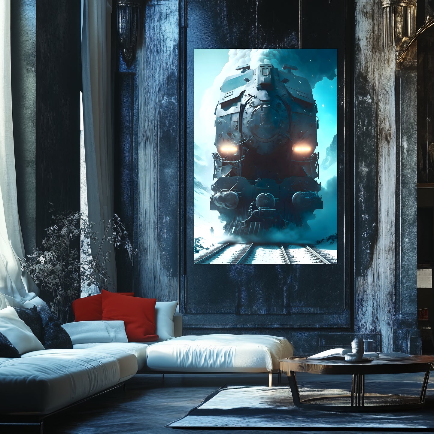 Diesel Train Poster – Stormbreaker Ironclad | Awe-Inspiring Wall Art for Sci-Fi & Fantasy Train Enthusiasts | Unique and Exclusive Artwork