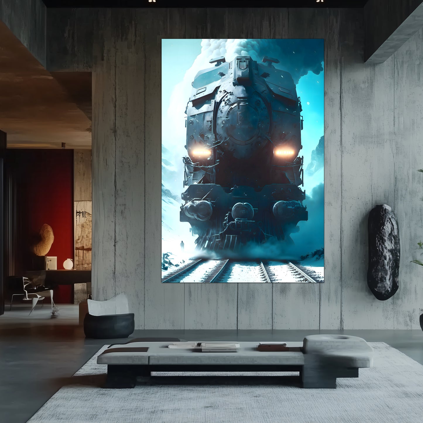 Diesel Train Poster – Stormbreaker Ironclad | Awe-Inspiring Wall Art for Sci-Fi & Fantasy Train Enthusiasts | Unique and Exclusive Artwork