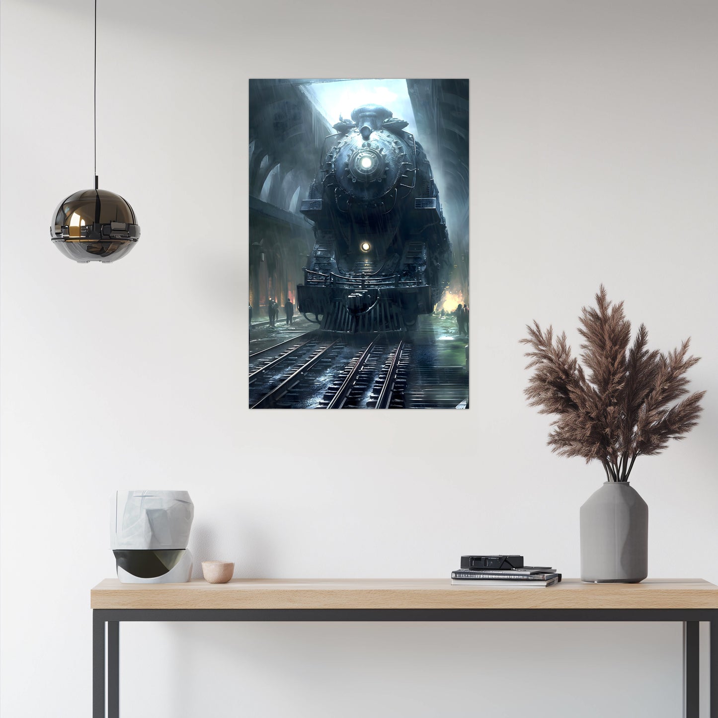 Dystopia Train Poster – SPX 4449 | Awe-Inspiring Wall Art for Sci-Fi & Fantasy Train Enthusiasts | Unique and Exclusive Artwork