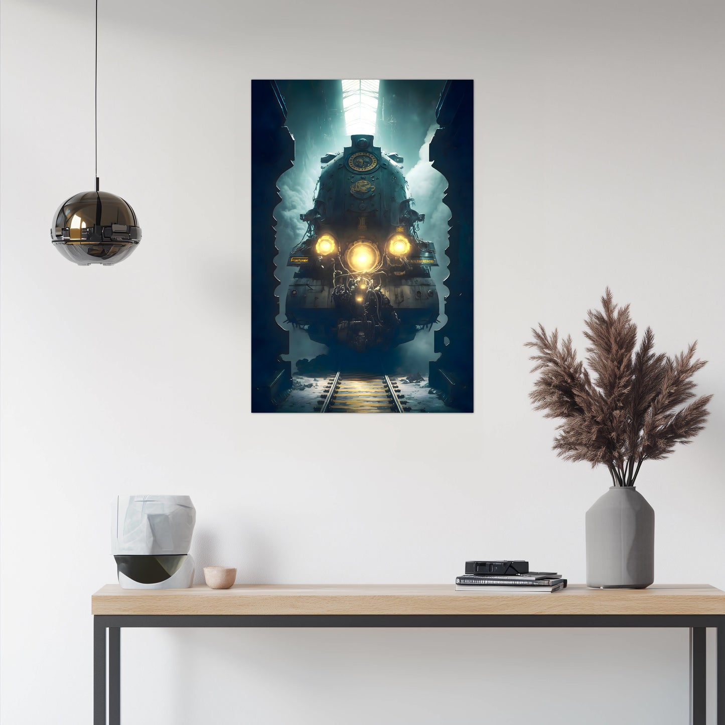 Diesel Train Poster – Tempus Imperator | Awe-Inspiring Wall Art for Sci-Fi & Fantasy Train Enthusiasts | Unique and Exclusive Artwork