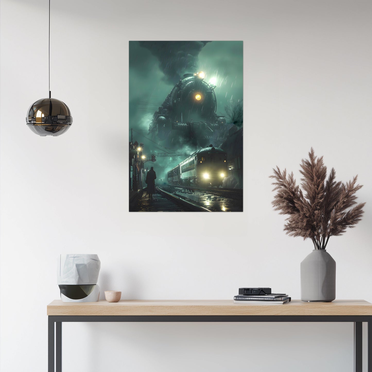 Fantasy Train Poster – Titan Wraith | Awe-Inspiring Wall Art for Sci-Fi & Fantasy Train Enthusiasts | Unique and Exclusive Artwork