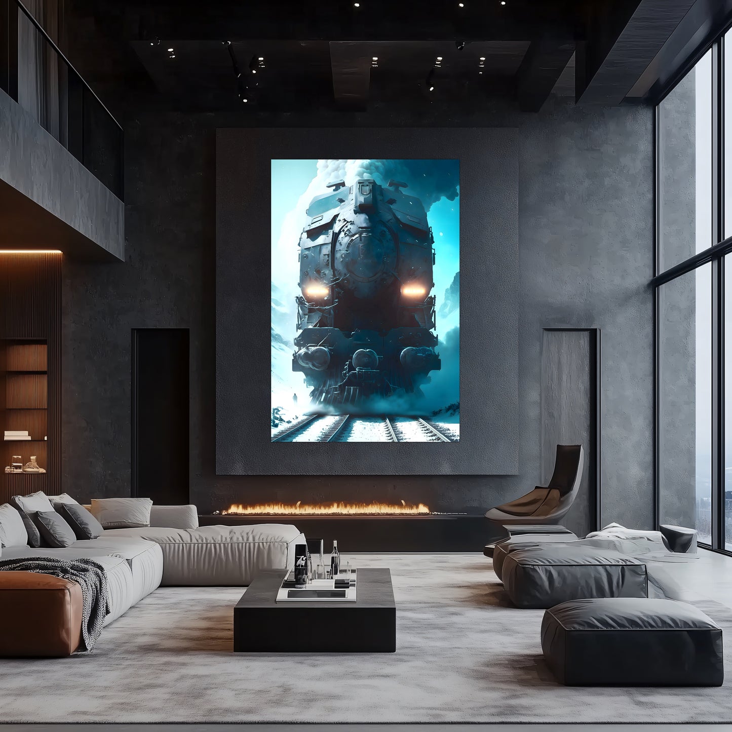 Diesel Train Poster – Stormbreaker Ironclad | Awe-Inspiring Wall Art for Sci-Fi & Fantasy Train Enthusiasts | Unique and Exclusive Artwork