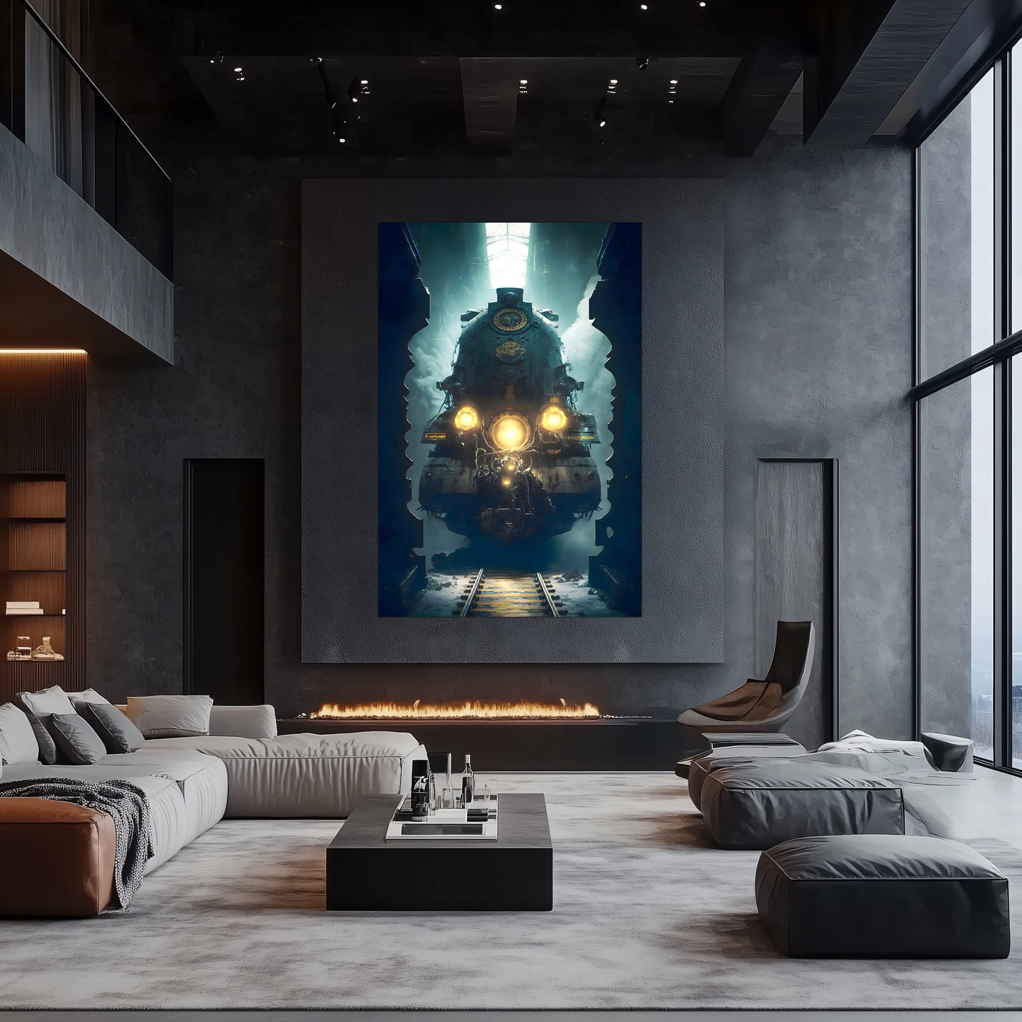 Diesel Train Poster – Tempus Imperator | Awe-Inspiring Wall Art for Sci-Fi & Fantasy Train Enthusiasts | Unique and Exclusive Artwork