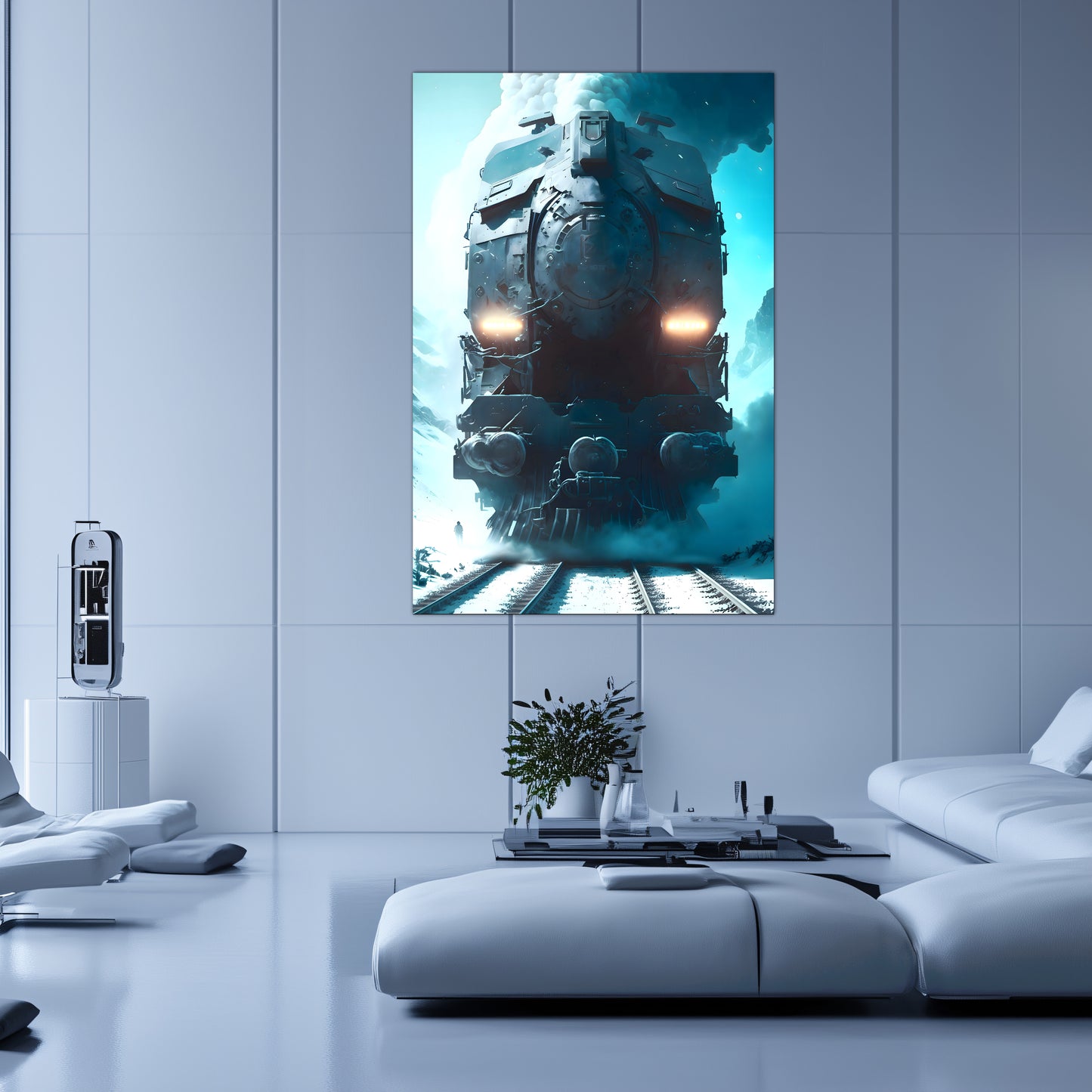 Diesel Train Poster – Stormbreaker Ironclad | Awe-Inspiring Wall Art for Sci-Fi & Fantasy Train Enthusiasts | Unique and Exclusive Artwork