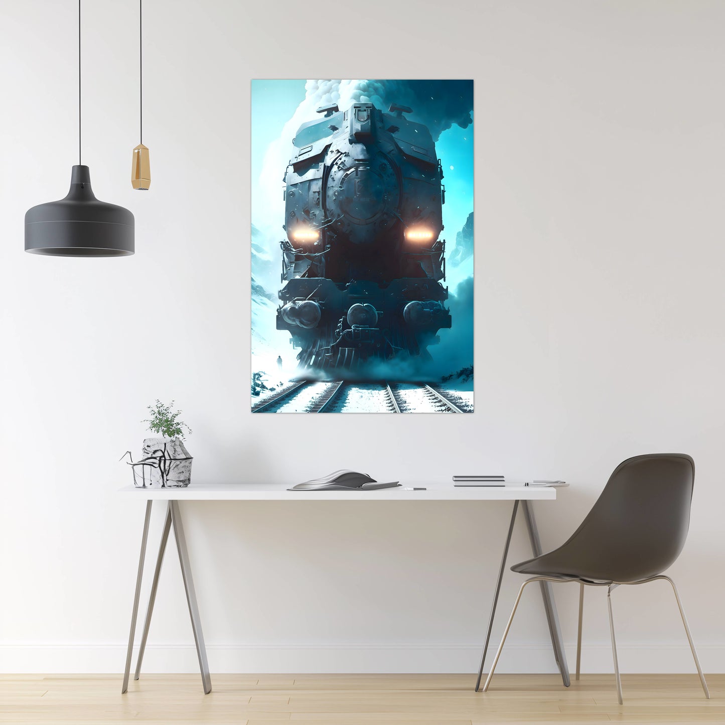 Diesel Train Poster – Stormbreaker Ironclad | Awe-Inspiring Wall Art for Sci-Fi & Fantasy Train Enthusiasts | Unique and Exclusive Artwork