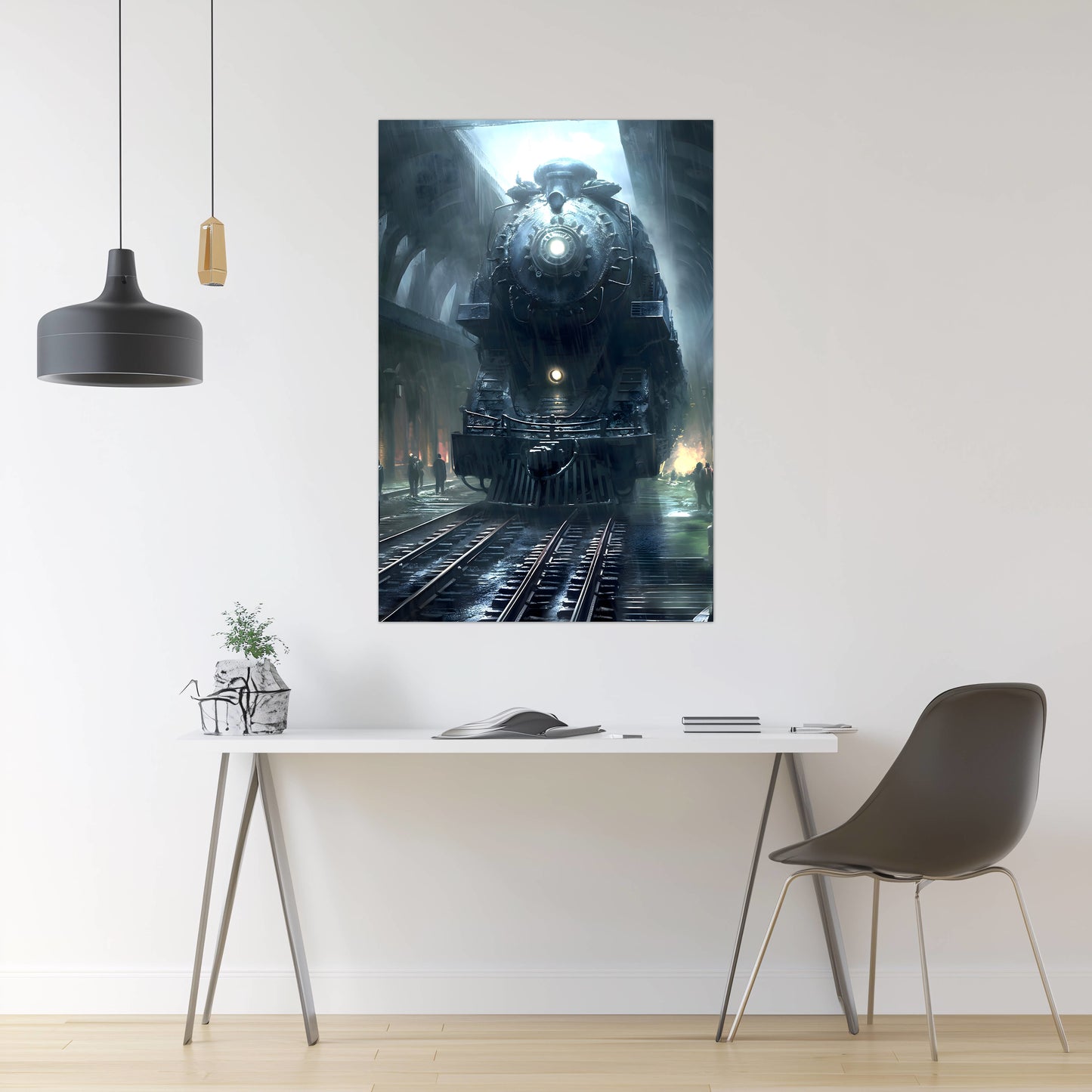 Dystopia Train Poster – SPX 4449 | Awe-Inspiring Wall Art for Sci-Fi & Fantasy Train Enthusiasts | Unique and Exclusive Artwork