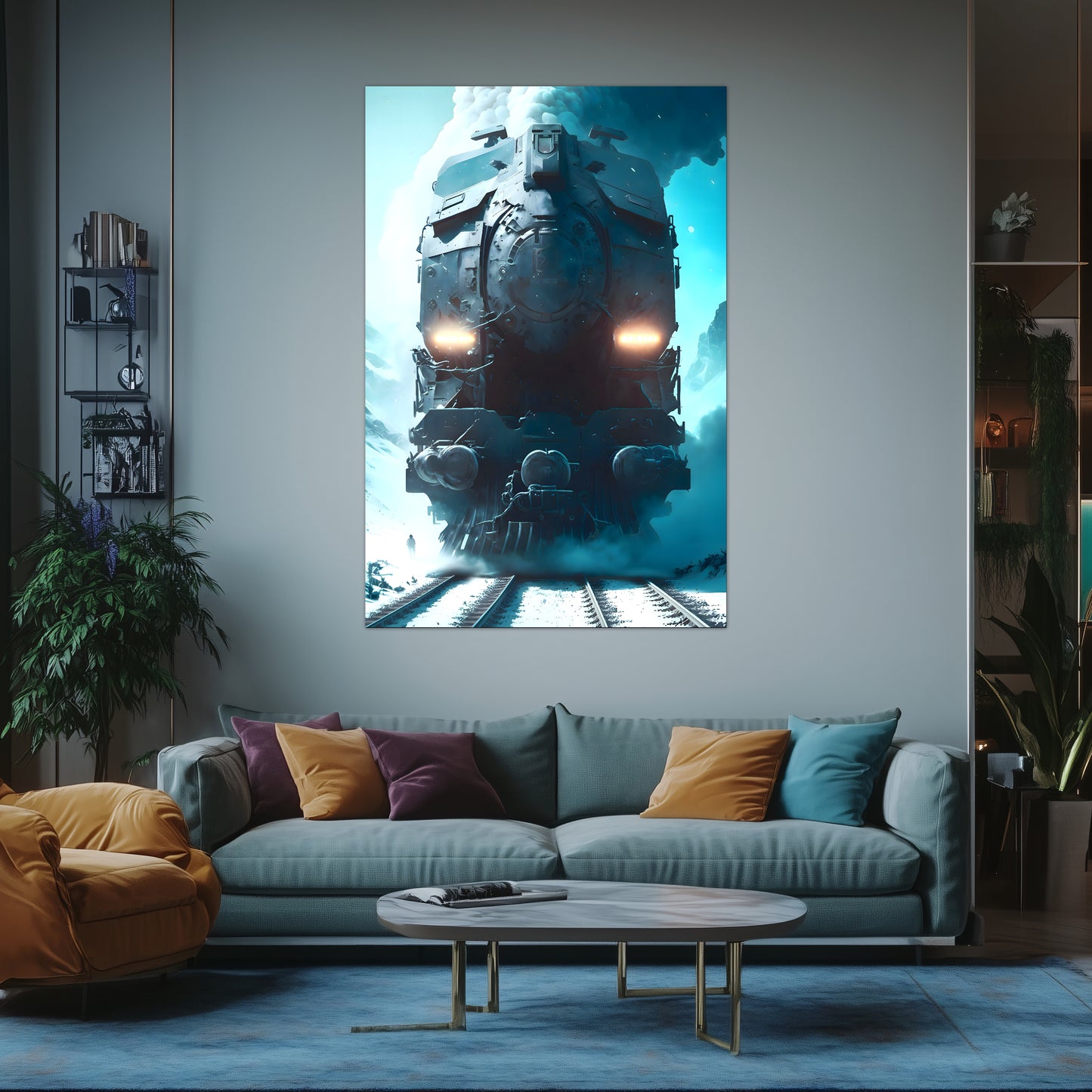 Diesel Train Poster – Stormbreaker Ironclad | Awe-Inspiring Wall Art for Sci-Fi & Fantasy Train Enthusiasts | Unique and Exclusive Artwork