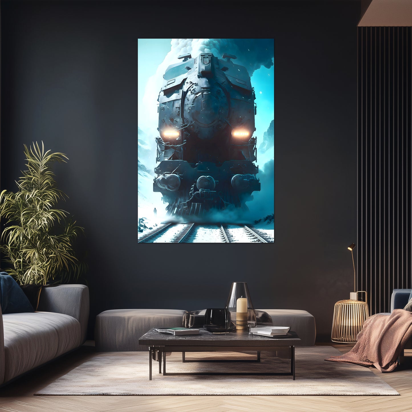 Diesel Train Poster – Stormbreaker Ironclad | Awe-Inspiring Wall Art for Sci-Fi & Fantasy Train Enthusiasts | Unique and Exclusive Artwork