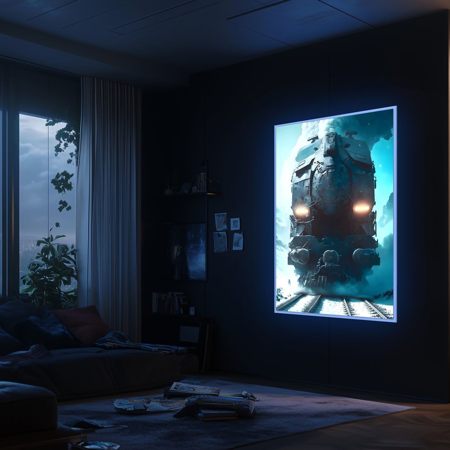 Diesel Train Poster – Stormbreaker Ironclad | Awe-Inspiring Wall Art for Sci-Fi & Fantasy Train Enthusiasts | Unique and Exclusive Artwork