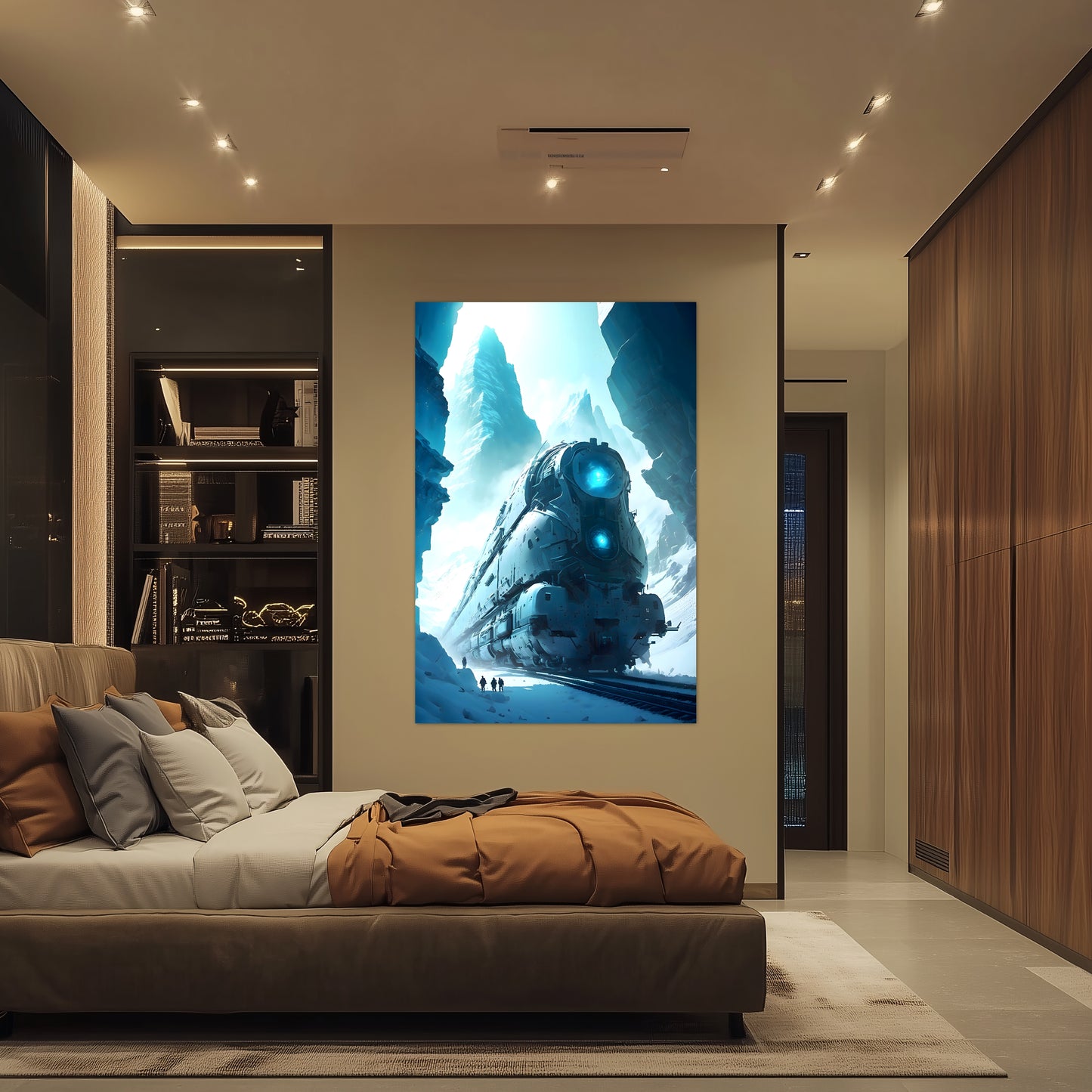 Post-Apocalyptic Train Poster – Icebreaker | Awe-Inspiring Wall Art for Sci-Fi & Fantasy Train Enthusiasts | Unique and Exclusive Artwork