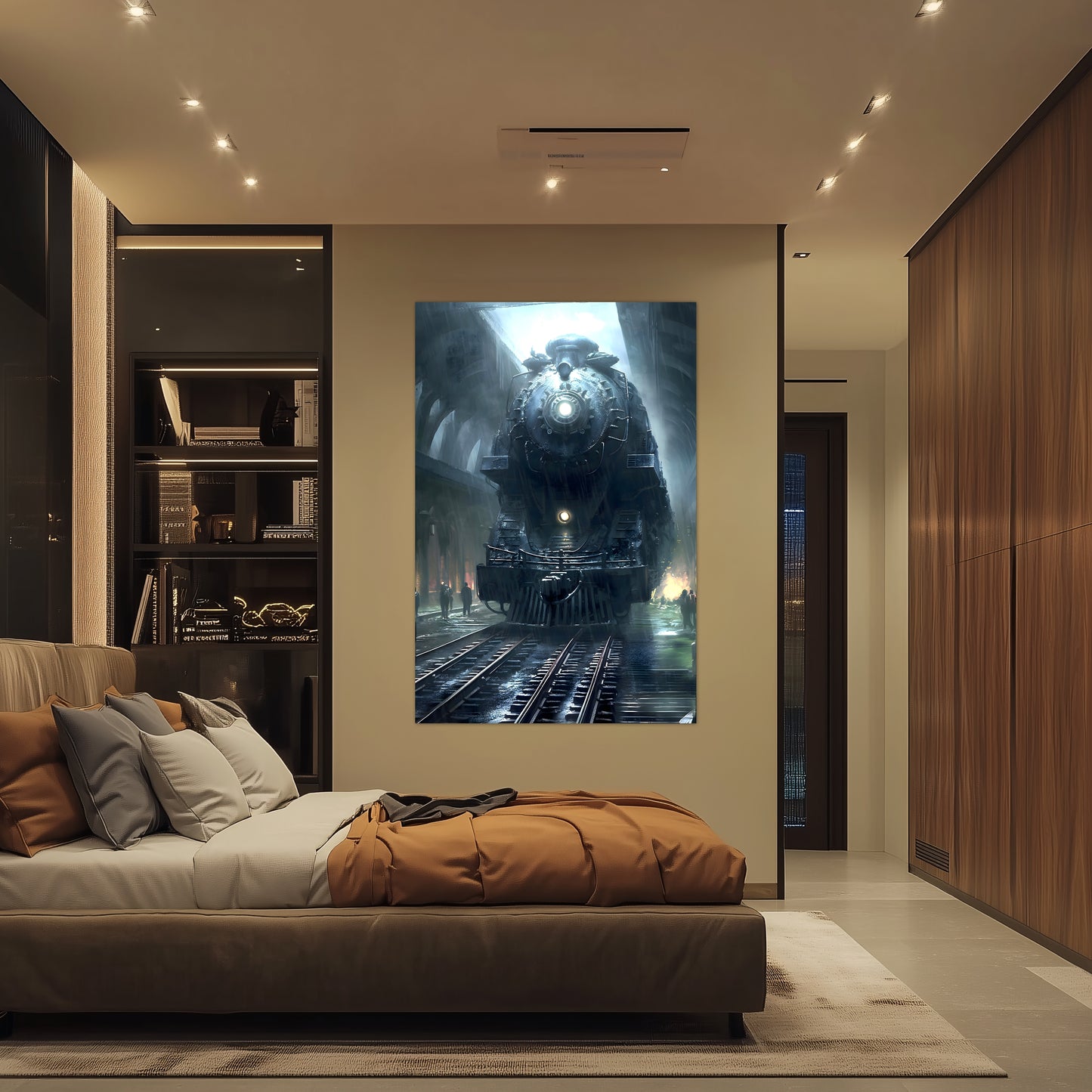 Dystopia Train Poster – SPX 4449 | Awe-Inspiring Wall Art for Sci-Fi & Fantasy Train Enthusiasts | Unique and Exclusive Artwork