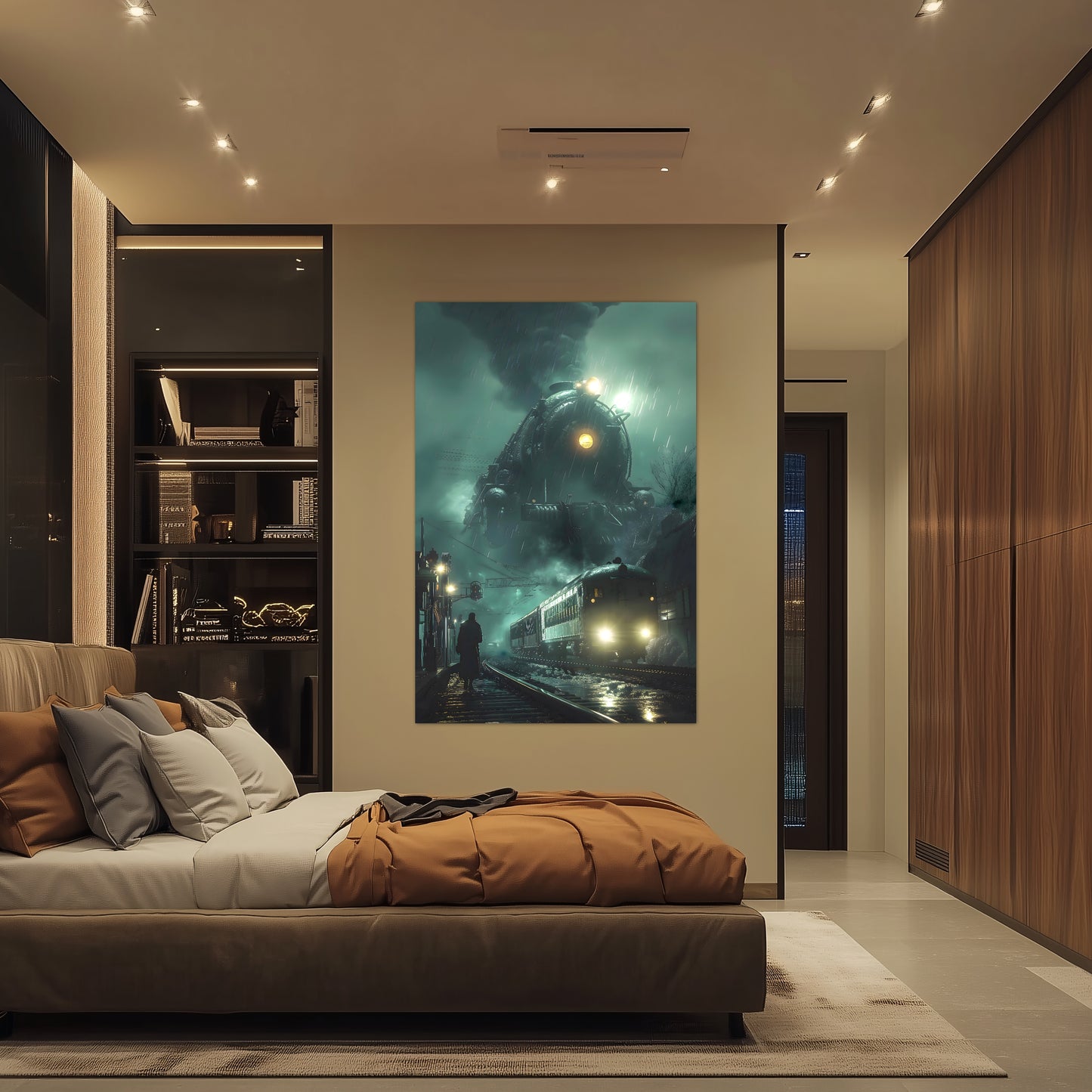 Fantasy Train Poster – Titan Wraith | Awe-Inspiring Wall Art for Sci-Fi & Fantasy Train Enthusiasts | Unique and Exclusive Artwork