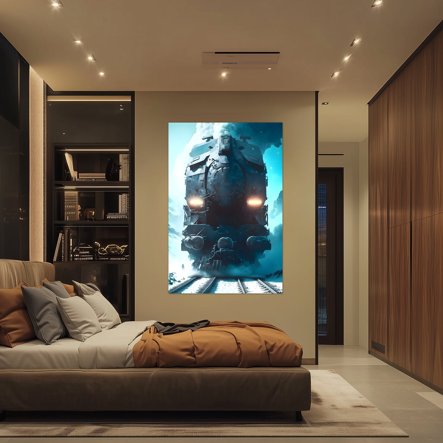Diesel Train Poster – Stormbreaker Ironclad | Awe-Inspiring Wall Art for Sci-Fi & Fantasy Train Enthusiasts | Unique and Exclusive Artwork