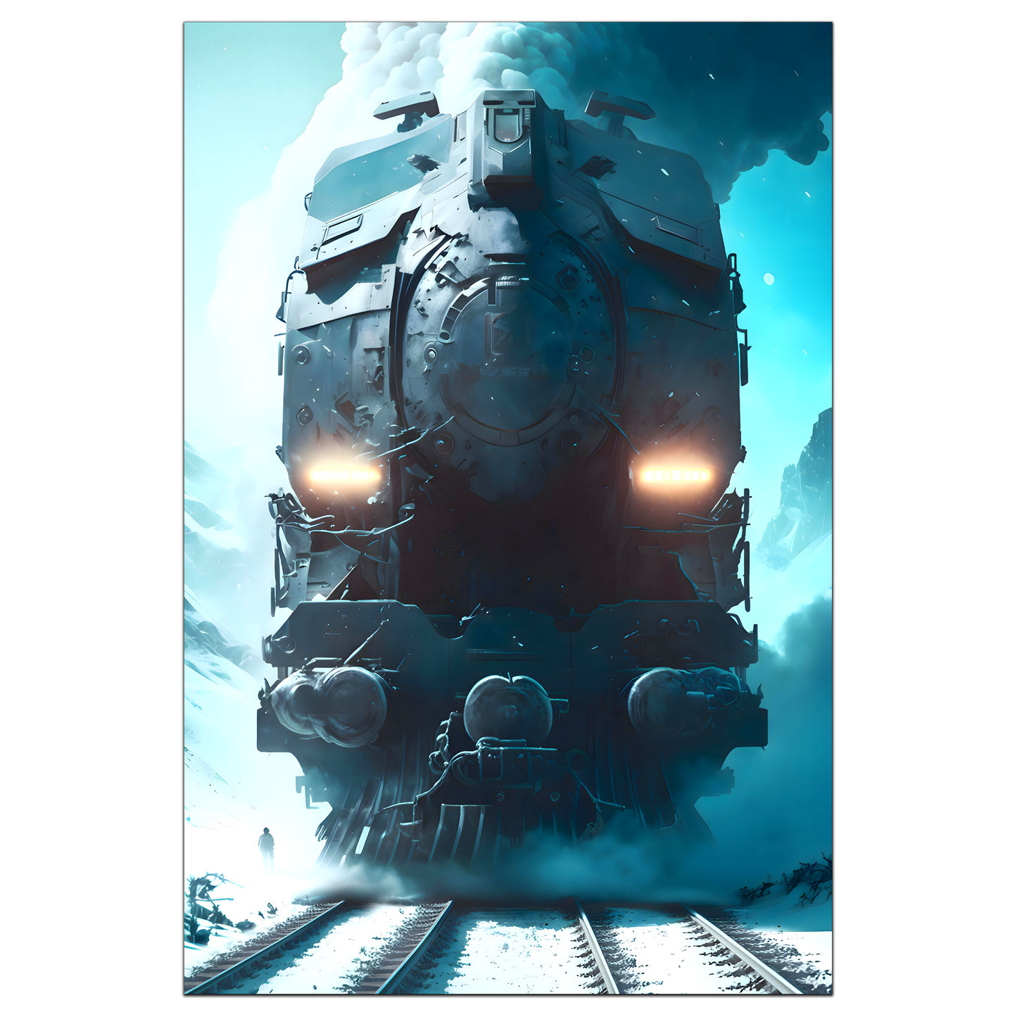 Diesel Train Poster – Stormbreaker Ironclad | Awe-Inspiring Wall Art for Sci-Fi & Fantasy Train Enthusiasts | Unique and Exclusive Artwork