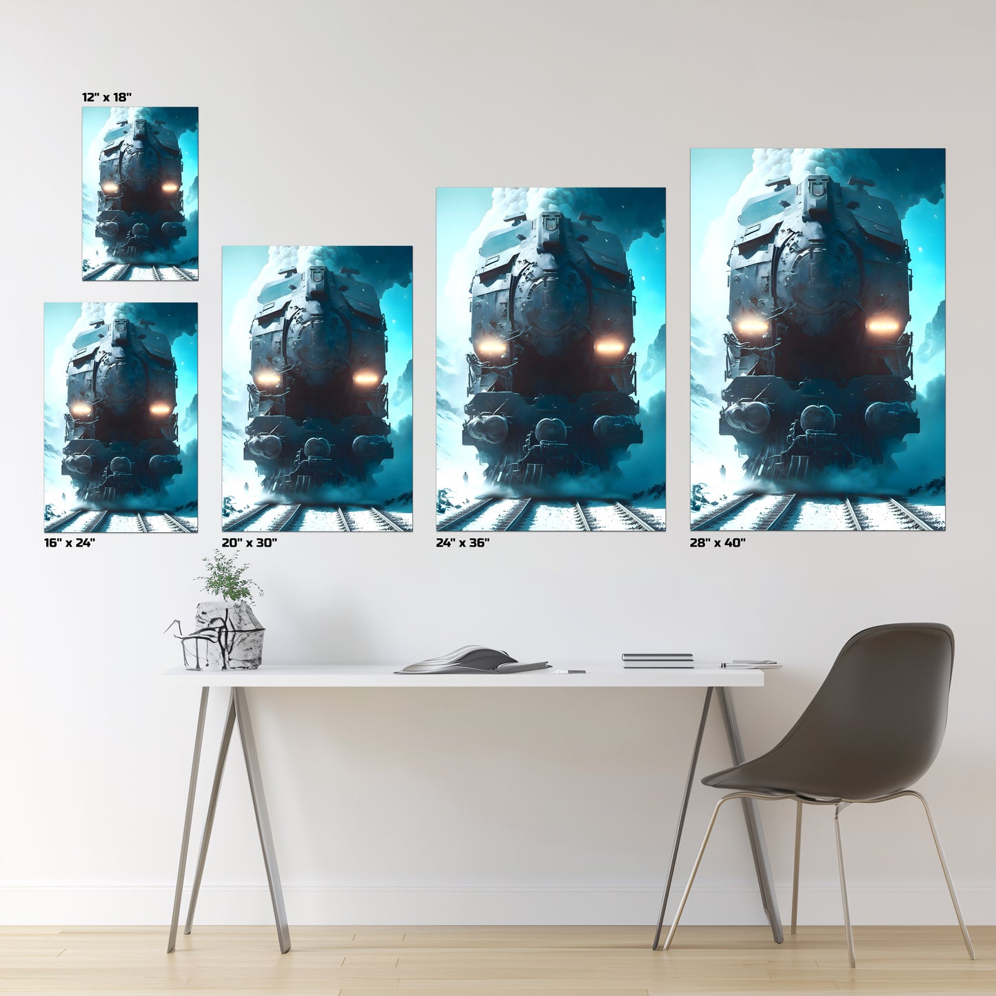 Diesel Train Poster – Stormbreaker Ironclad | Awe-Inspiring Wall Art for Sci-Fi & Fantasy Train Enthusiasts | Unique and Exclusive Artwork