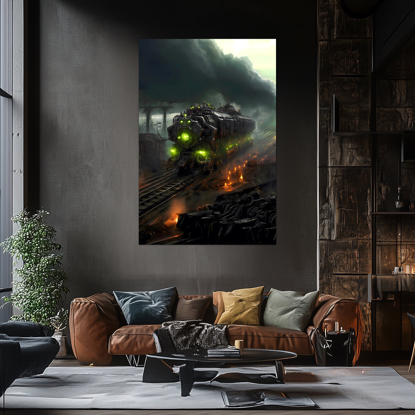 Zombie Train Poster – Dreadcrave Collector | Awe-Inspiring Wall Art for Sci-Fi & Fantasy Train Enthusiasts | Unique and Exclusive Artwork