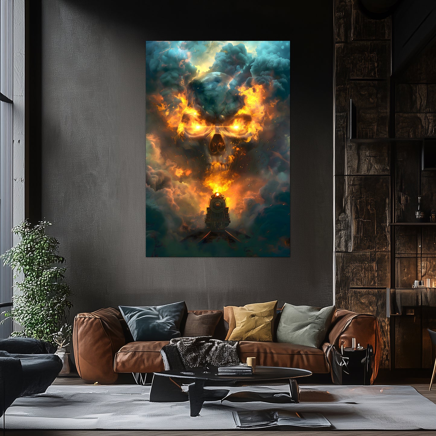 Fantasy Train Poster – Oblivion Express | Awe-Inspiring Wall Art for Sci-Fi & Fantasy Train Enthusiasts | Unique and Exclusive Artwork