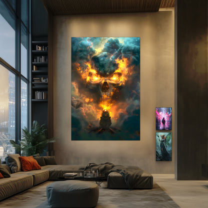 Fantasy Train Poster – Oblivion Express | Awe-Inspiring Wall Art for Sci-Fi & Fantasy Train Enthusiasts | Unique and Exclusive Artwork