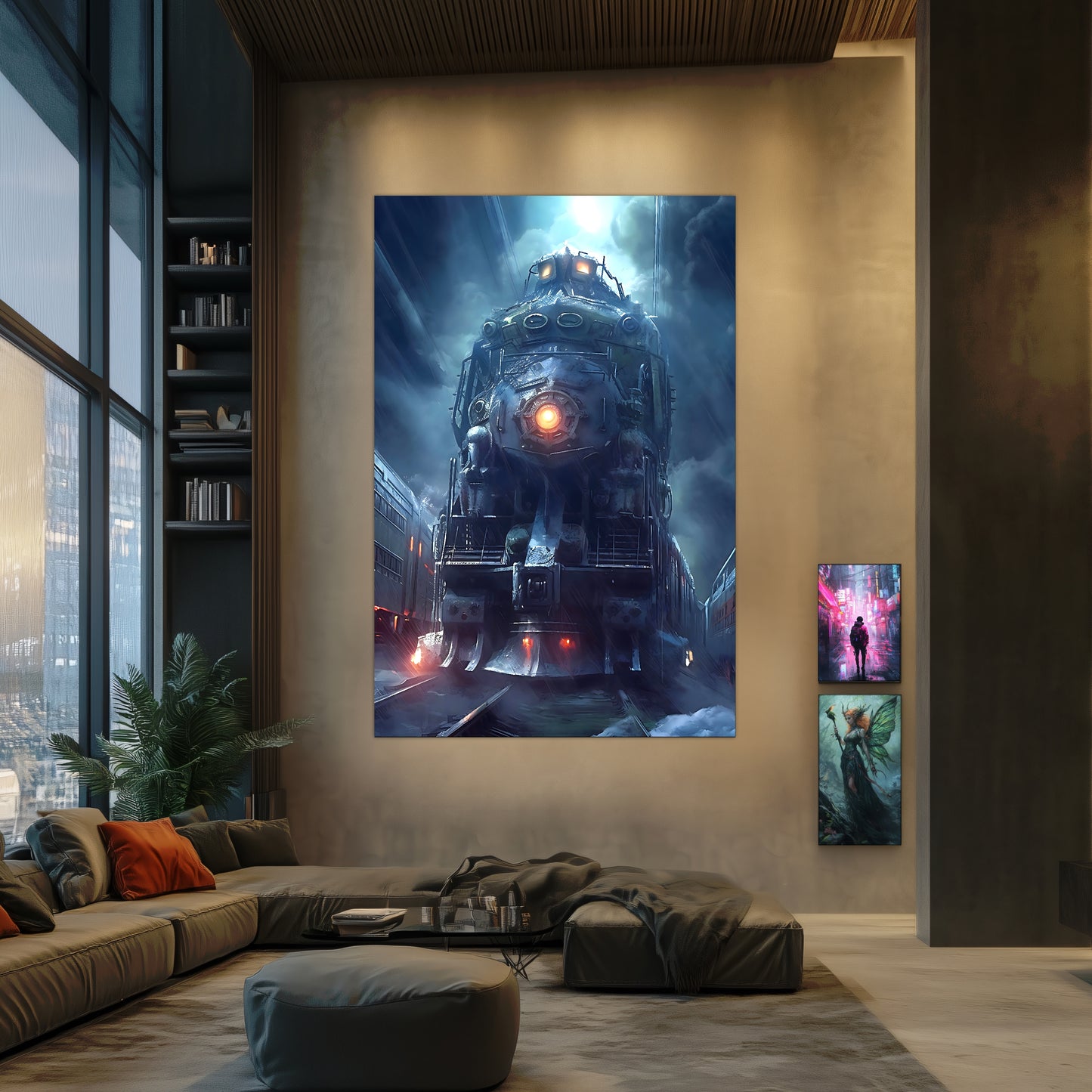 Post-Apocalyptic Train Poster – Winterborn Thunderheart | Awe-Inspiring Wall Art for Sci-Fi & Fantasy Train Enthusiasts | Unique and Exclusive Artwork