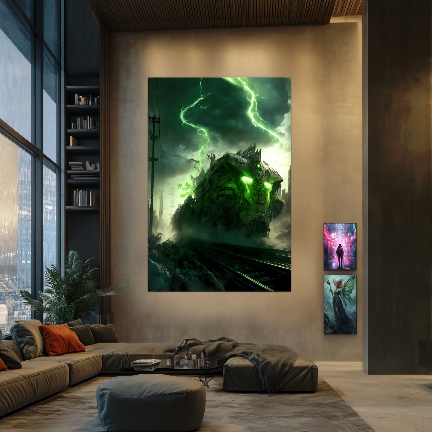 Zombie Train Poster – Wraithstorm Oppressor | Awe-Inspiring Wall Art for Sci-Fi & Fantasy Train Enthusiasts | Unique and Exclusive Artwork