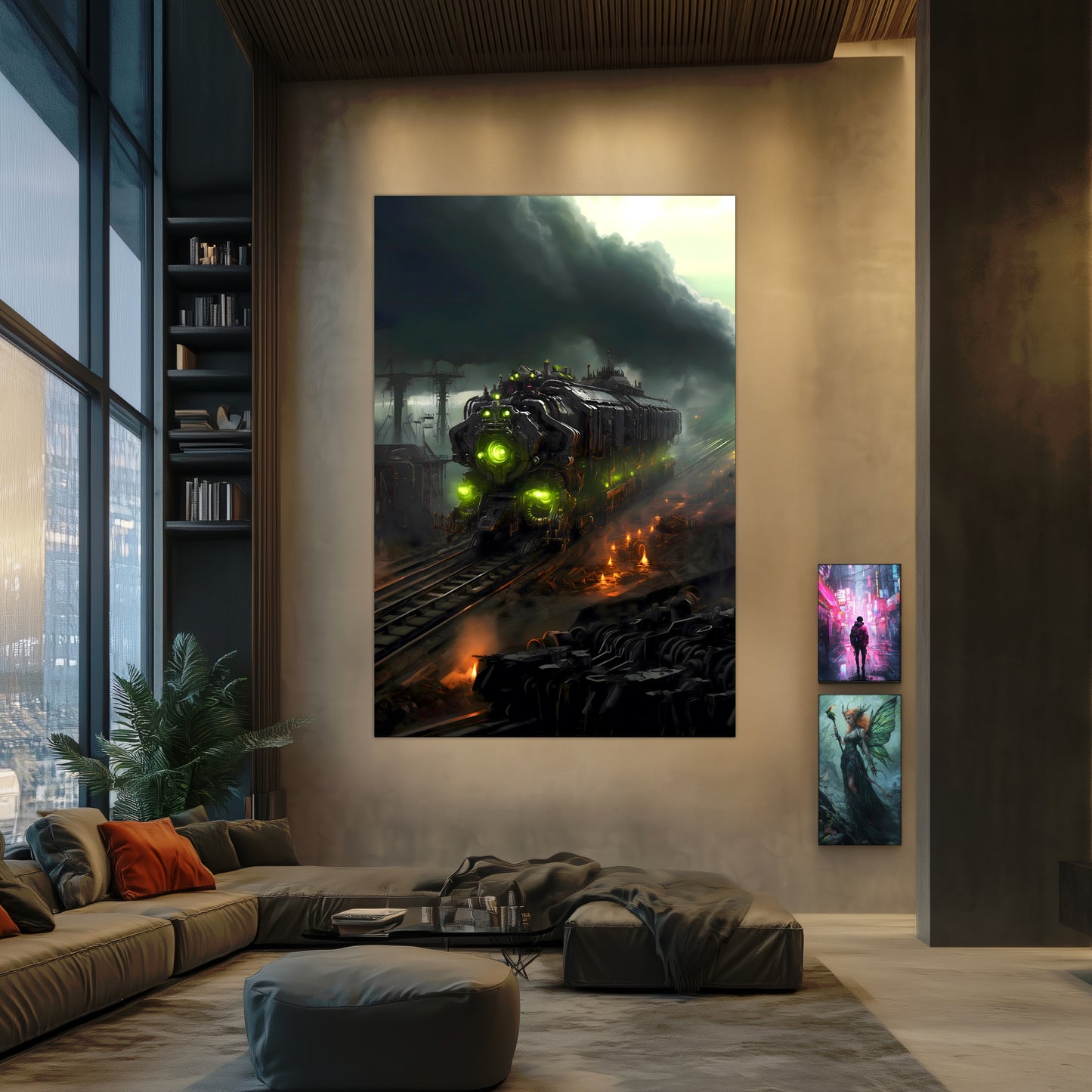 Zombie Train Poster – Dreadcrave Collector | Awe-Inspiring Wall Art for Sci-Fi & Fantasy Train Enthusiasts | Unique and Exclusive Artwork