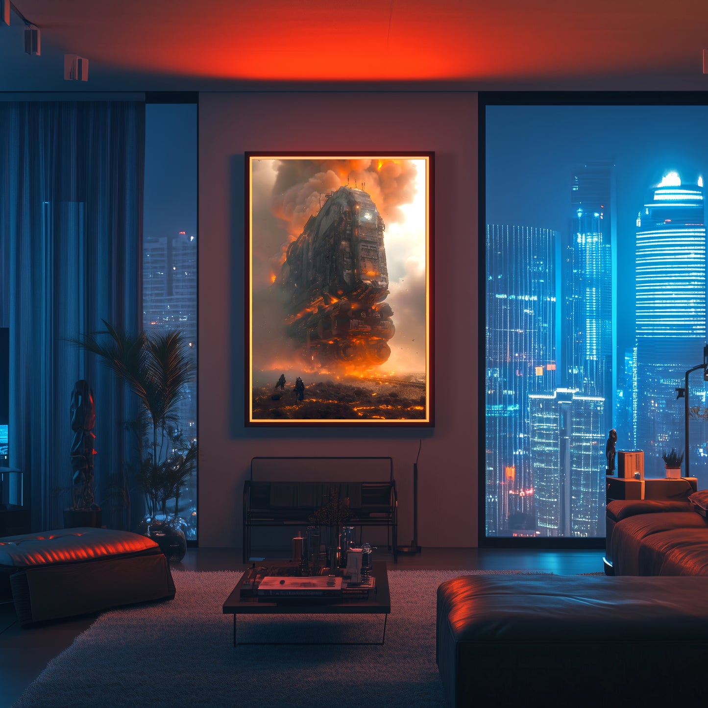 Wasteland Train Poster – Exodus Beta | Awe-Inspiring Wall Art for Sci-Fi & Fantasy Train Enthusiasts | Unique and Exclusive Artwork