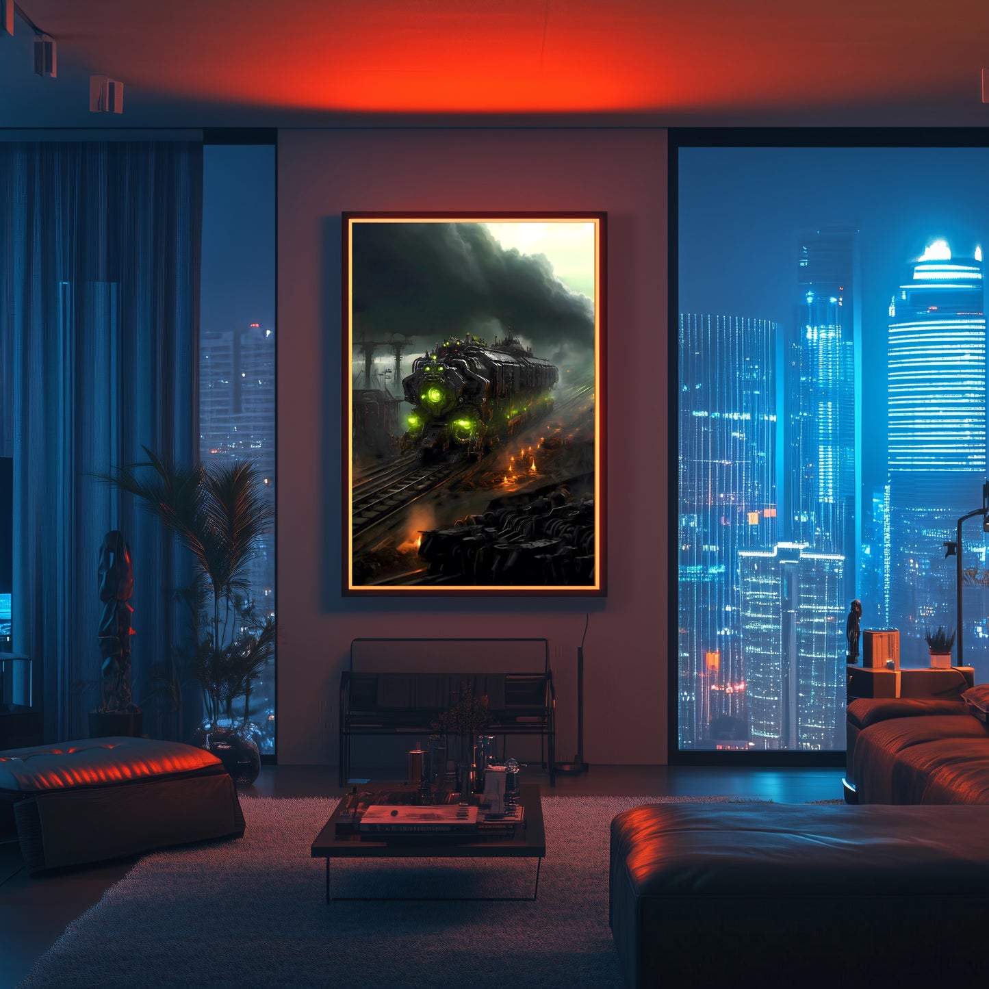 Zombie Train Poster – Dreadcrave Collector | Awe-Inspiring Wall Art for Sci-Fi & Fantasy Train Enthusiasts | Unique and Exclusive Artwork