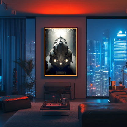 Diesel Train Poster – Chronos Magnus | Awe-Inspiring Wall Art for Sci-Fi & Fantasy Train Enthusiasts | Unique and Exclusive Artwork