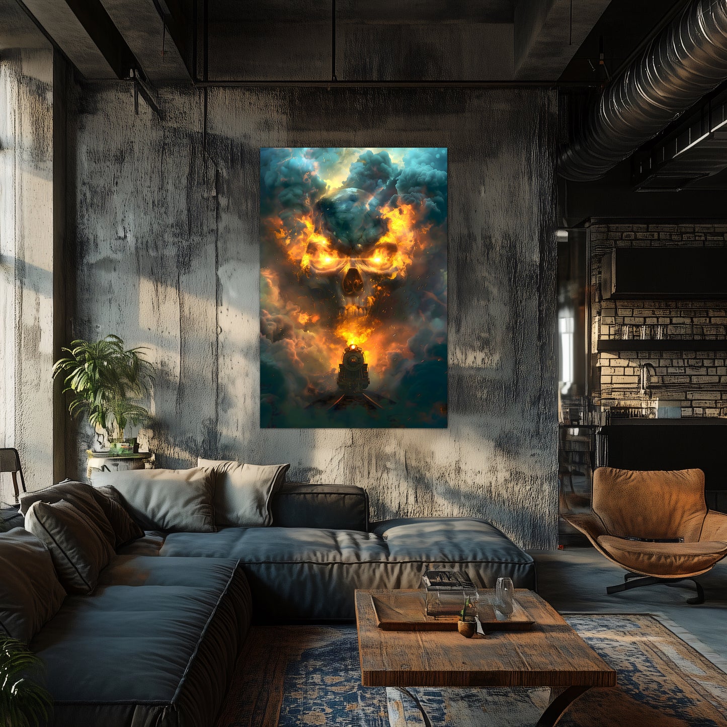 Fantasy Train Poster – Oblivion Express | Awe-Inspiring Wall Art for Sci-Fi & Fantasy Train Enthusiasts | Unique and Exclusive Artwork